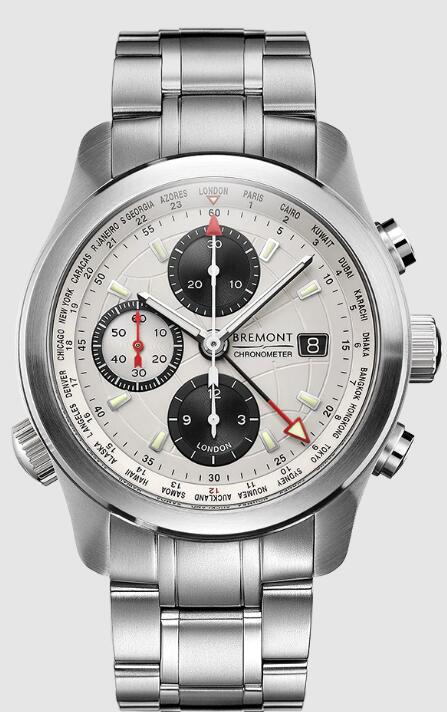 Replica Bremont Watch Altitude Pilot Chronographs ALT1-WT White Dial Steel Strap Replica Bremont Watch Altitude Pilot Chronographs ALT1-WT White Dial Steel Strap